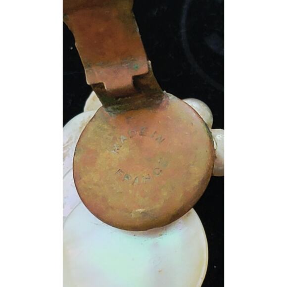 COUTURE CHANEL 1920s Wired Pearl Lampwork Clip Earrings READ DESCRIPTION - Picture 4 of 7